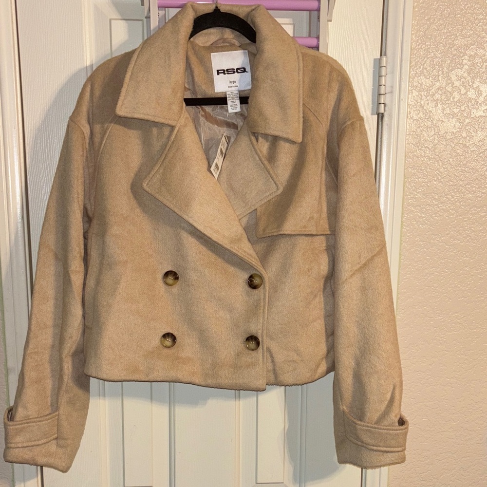 RSQ Tan Trench Coat